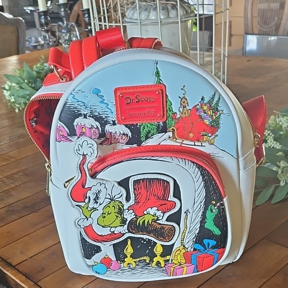 Loungefly Dr Seuss The Grinch Backpack Bag